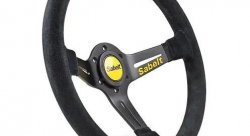 Руль Sabelt, замша, диаметр 350 mm, вылет 65 mm, 