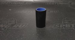 Патрубок силиконовый 38 мм, , чёрный 