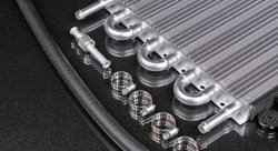 Радиатор масляный для трансмиссии, вход/выход под шланг 10мм, 8 рядов 