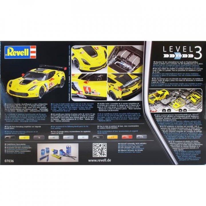 Сборная модель автомобиль Corvette C7.R REVELL