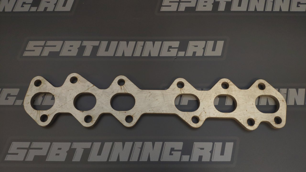 Фланец Tuning Toys под коллектор 2JZ-GTE (нерж)