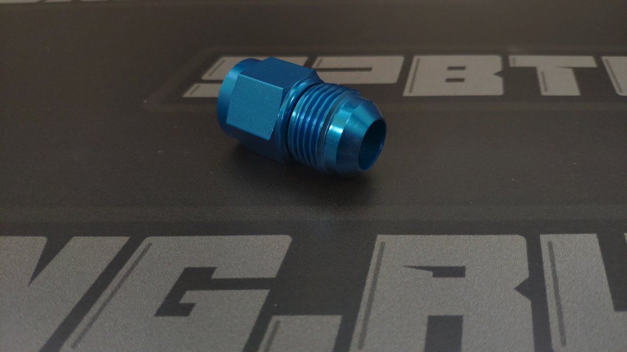 Адаптер М AN08 - П AN10, алюминий, Goodridge