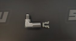 Фитинг AN-06 - 5/16" (8mm) быстросъём, 90° мама, BLACKROCK LAB 