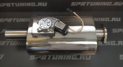 Бочка выхлопная SpeedFlow с электрозаглушкой 76мм