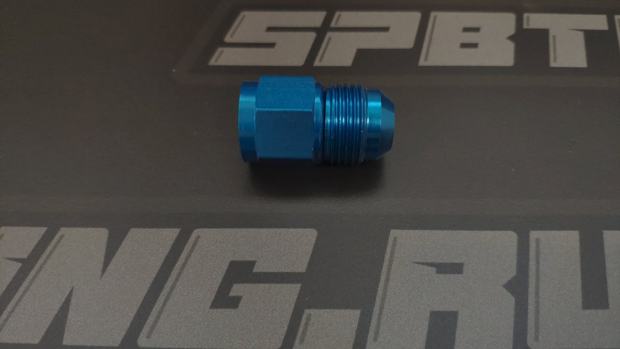 Адаптер М AN08 - П AN10, алюминий, Goodridge