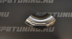 Отвод 89мм 90 градусов (зеркальный)