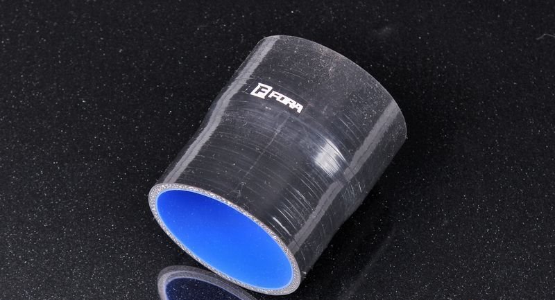 Патрубок силиконовый 76-80 мм, L=100 мм, 4 слоя армировки, чёрный 