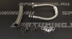 Слив масла 1-2JZ для турбин GT3037 (большой фланец)