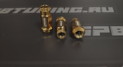 Гайки колесные М12*1,5 стальные, комплект 20шт (Золотой)