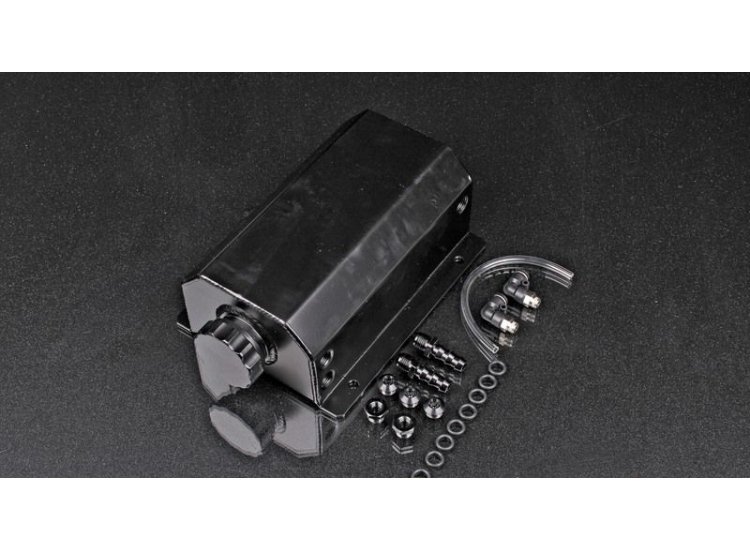 Маслоуловитель 2 литра, алюминиевый, черный 