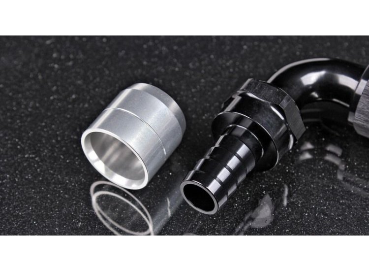 Фитинг AN10 90° обжимной под шланг AN AB88