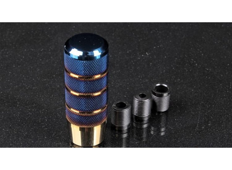 Ручка КПП, алюминий синий/золотой 