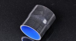 Патрубок силиконовый прямой, 76-89mm, черный