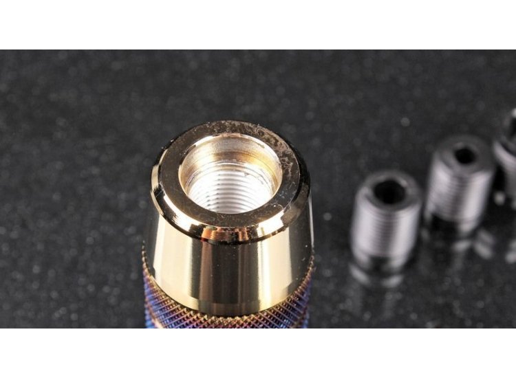 Ручка КПП, алюминий синий/золотой 