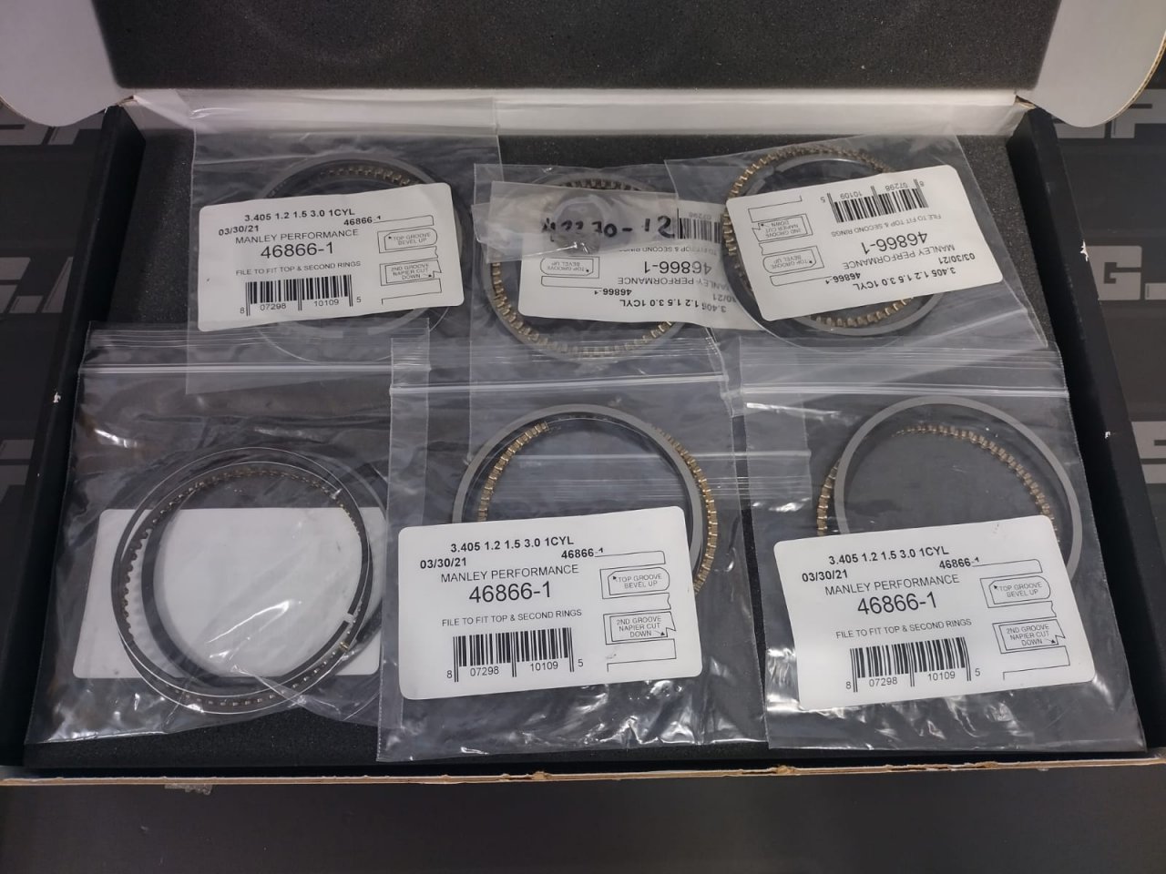 Поршни MANLEY 609005C-6 Комплект для  2JZ-GTE  CR=8.5 (86.5мм)