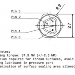 Сенсор Bosch Trapez 2в1 давление 10Bar и температура PST-F 1