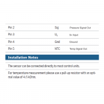 Сенсор Bosch Trapez 2в1 давление 10Bar и температура PST-F 1