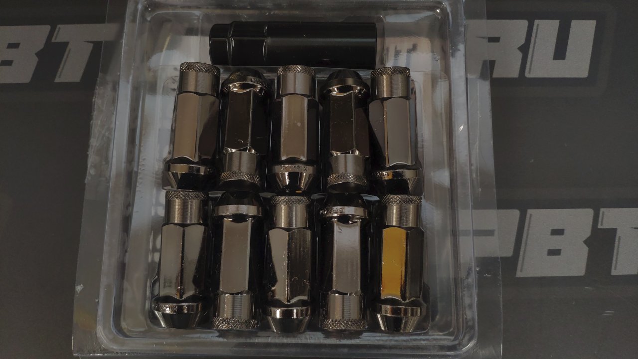 Гайки колесные Muteki Super Tuner M12*1.25, высота 47мм,  20 шт. темно-серый