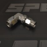 Фитинг мама AN-03 3/8X24 под прямой конус, 90° D-03 нержавеющая сталь