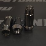 Гайки колесные Muteki Super Tuner M12*1.25, высота 47мм,  20 шт. темно-серый