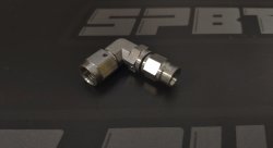 Фитинг мама AN-03 3/8X24 под прямой конус, 90° D-03 нержавеющая сталь