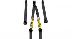 Ремень безопасности Sabelt 4 точки, 2", крючки+болты, ECE, чёрный