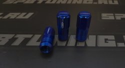 Гайки колесные Rays style M12*1.5 высота - 51мм, синие