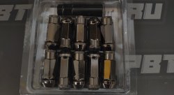 Гайки колесные Muteki Super Tuner M12*1.25, высота 47мм,  20 шт. темно-серый