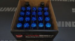 Гайки колесные Rays style M12*1.5 высота - 51мм, синие