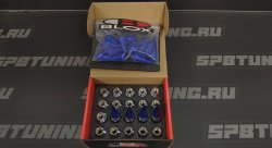 Гайки колесные Blox nut сталь+алюминий M12*1.5, синие