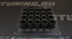 Гайки колесные Topfit открытые M12*1.5, высота - 32мм, черные