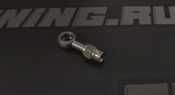 Фитинг BANJO AN3 - 10,2 мм, длинный, под тефлоновый шланг PTFE, нержавеющая сталь