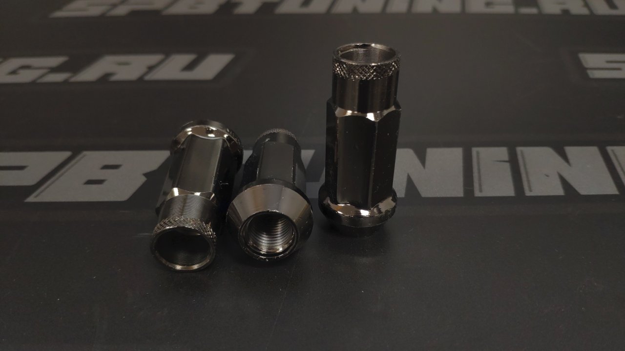 Гайки колесные Muteki Super Tuner M12*1.25, высота 47мм,  20 шт. темно-серый