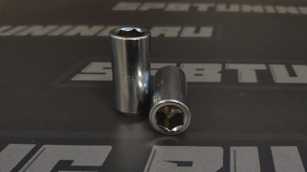 Гайка колёсная М12x1.5  высота-44 хром,  ключ внутренний 6-гранник 