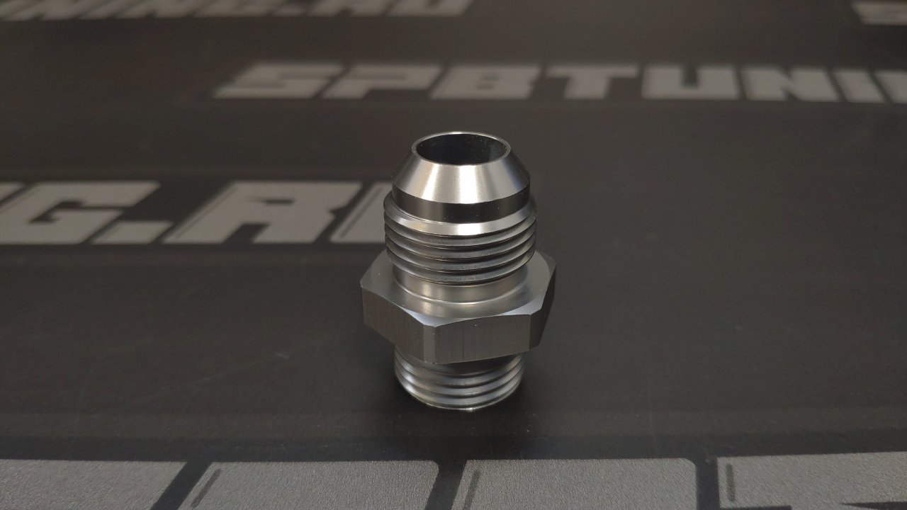 Адаптер П 1/2X14 BSP - П AN10, алюминий, BLACKROCK LAB