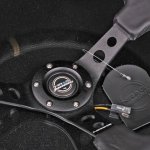 Руль NRG 350 мм, большой вылет, кожа.