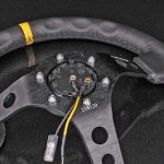 Руль NRG 350 мм, большой вылет, кожа.