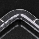 Патрубок силиконовый 24мм 90гр, L=150*150 мм черный