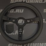 Руль спортивный MOMO PROTOTIPO 350mm/39mm, кожа, чёрный