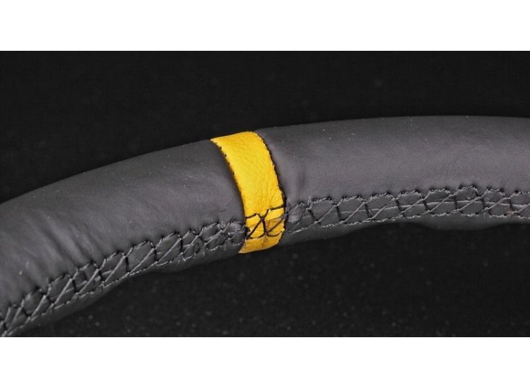 Руль NRG 350 мм, большой вылет, кожа.