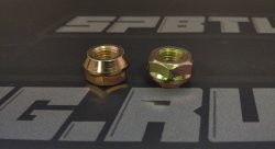 Гайка колёсная М12x1.5, высота - 12.9 цинк, конус