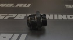 Адаптер AN20-ORB16 (папа-папа) с резиновым уплотнением O-Ring алюминий
