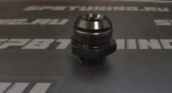 Адаптер AN20-ORB16 (папа-папа) с резиновым уплотнением O-Ring алюминий