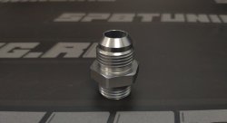 Адаптер П 1/2X14 BSP - П AN10, алюминий, BLACKROCK LAB