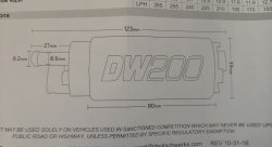 DeatschWerks насос топливный 255л\ч DW200