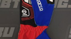 Перчатки для картинга SPARCO RECORD, синий/красный, размер 11