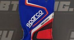 Перчатки для картинга SPARCO RECORD, синий/красный, размер 10
