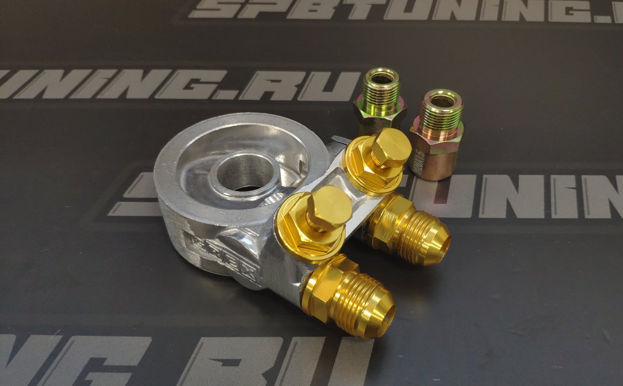 Проставка под маслокулер с термостатом GREX style фрезерованная