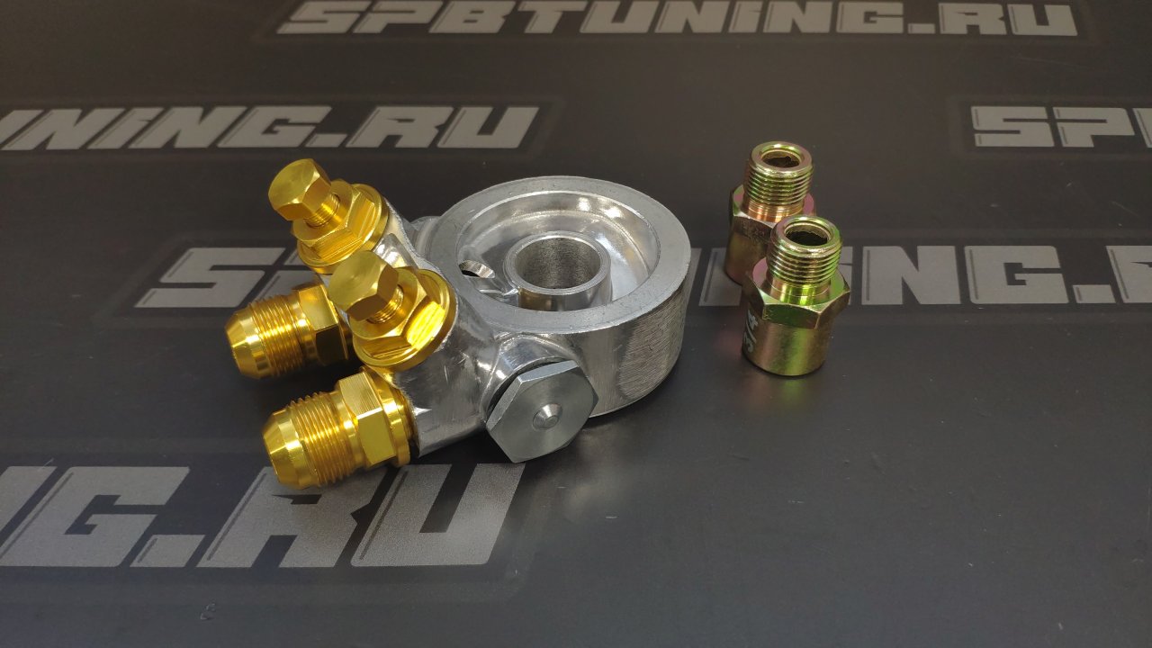 Проставка под маслокулер с термостатом GREX style фрезерованная