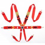 Ремни безопасности Beltenick, 6-ти точечные с омологацией до 2028г.  красные